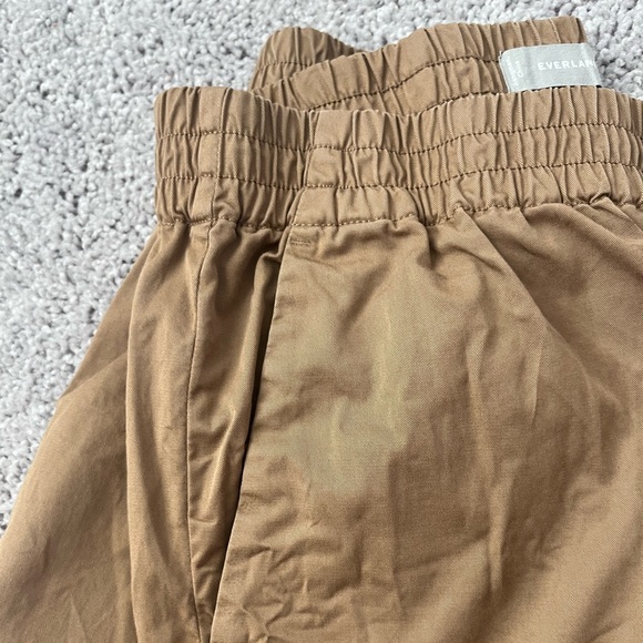 Everlane Cotton Relaxed Casual Cropped Pants, tan size 8 - Picture 7 of 9